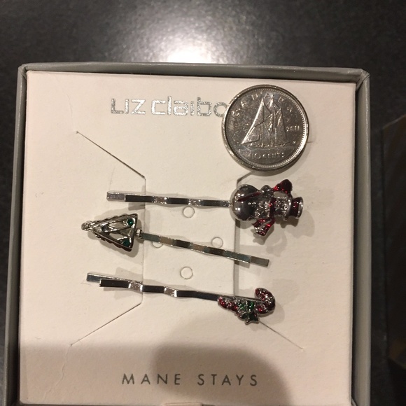 FREE NEW Christmas hairpins Liz Claiborne vintage - Picture 3 of 5